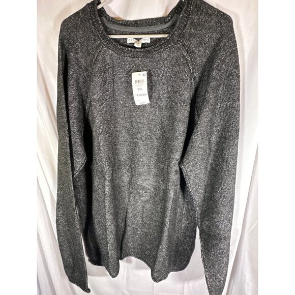 And Now This Mens Knit Pullover Crewneck Sweater, Black, Size XXL, NWT - Picture 2 of 5